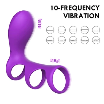 APP de Control Vibratoare Penis Inel Vibrator Intarziere Ejaculare Penis Inel Clitoris, punctul G Stimulator Jucarii Sexuale Pentru cupluri Sex Produs