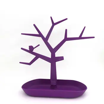 De Înaltă Calitate Copac În Formă De Afișare Cazuri Suportul De Plastic Organizator De Bijuterii Suport Pentru Bijuterii Handmade Accesorii En-Gros