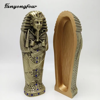 3D Faraonii egiptului Antic Dorința de Rugăciune Silicon Mucegai Tort Fondant Mucegai Rășină-Gips Ciocolata Lumânare Bomboane Mucegai Transport Gratuit