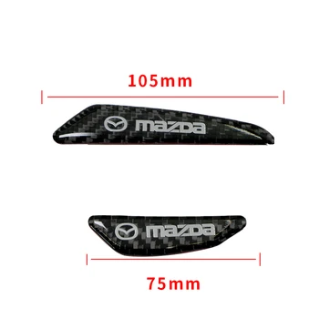 4buc Fibra de Carbon Protector Autocolante Auto Auto Decal Pentru Mazdas 3 5 6 323 626 RX8 7 MX3 MX5 CX5 Atenza Axela Automobile Bunuri