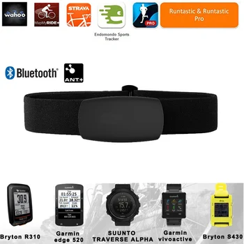 Monitor de Ritm cardiac Piept Curea Centura Bluetooth 4.0, ANT Senzor Inteligent de Fitness în aer liber Echipament de Bandă pentru Wahoo Polar Garmin Ceas