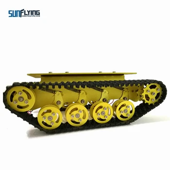 TS100 Metal Rc Robot Tank Șasiu Auto Absorbție de Șoc Auto Cu Sistem de Suspensie pe Șenile Caterpillar pentru Arduino DIY Jucărie