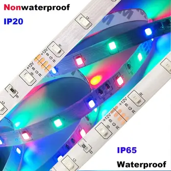 Benzi cu LED-uri de Lumină Lampă 20M RGB 2835 Panglică Flexibil rezistent la apa RGB LED 5M 10M 15M Bandă Diode 12V DC Bluetooth WIFI Controll
