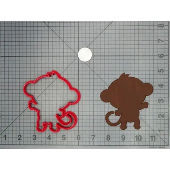 Minunat pui de maimuță forma fondant tăietori cookie butoi maimuță silueta biscuit mucegai 3D imprimate cookie timbru