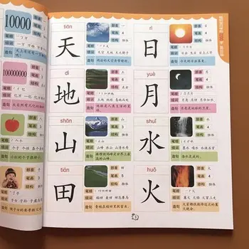 Chineză noțiuni de Bază de caractere han zi competențelor de lectură cărți pentru Copii copii adulti incepatori preșcolar manual