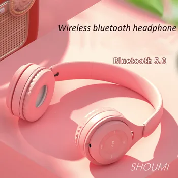 2021 Noi Căști Fără Fir Casca Bluetooth Headset Sport Bass Căști Stereo Macaron Cu Microfon Pentru Copii Fete De Muzică Cadou 08