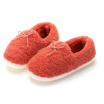 Femei Papuci de Blană Slide-uri Pentru Femei piele de Căprioară Moale Antiderapant Cald Acasă Pantofi Femei Bărbați de Iarnă, Papuci de casă Chaussure Homme