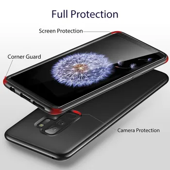 VSH Acoperire pentru Samsung Galaxy S9 S9 Plus Caz, se Potrivesc Perfect Anti-șoc TPU Moale Caz Ultra Subțire de Lumină Greutate Capac de Protecție Funda