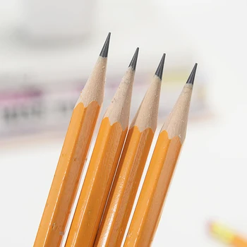 Creioane Pentru Școală 30-Pachet Galben HB creion Ascuțit Creioane Cu Gumă de Creion Capac din Lemn Creion Cu Radieră