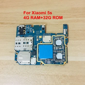 Electronice Mobile Panoul de Placa de baza Placa de baza Deblocat Cu Cipuri de Circuite Flex Cablu Pentru Xiaomi 5S Mi 5S m5-urile sunt Mi5S RAM 4GB+32G