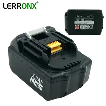 LERRONX de Mare Capacitate 5.0 Ah 18V BL1850 Litiu acumulator de schimb pentru Makita acumulator BL1815 BL1830 BL1840 LXT400