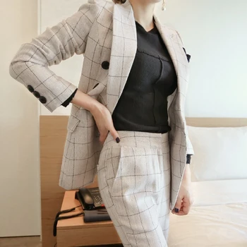 Costume femei haine de Lucru de birou uniforme modele de femei de birou, costume sacouri feminino uniformă de afaceri elegant gâfâi costume Femei