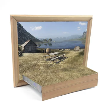 DIY Hârtie Material Rama Foto și Peisaj de Produse de la 1:50 Rezervor de Modele de Hârtie