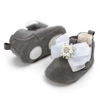 Copilul Cald Iarna Pantof Fetita Baieti din Bumbac Diamante Pantofi din Piele PU Copilul Prima Pietoni Copil de Pantofi Oct#