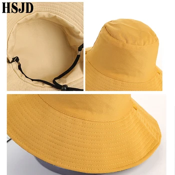 Unisex Dublă față-Verso Pliabil Găleată Pălărie de protecție Solară în aer liber Plasă de Ventilație de Pescuit, de Vânătoare Capac de Vara Femei Anti-UV Pălării de Soare