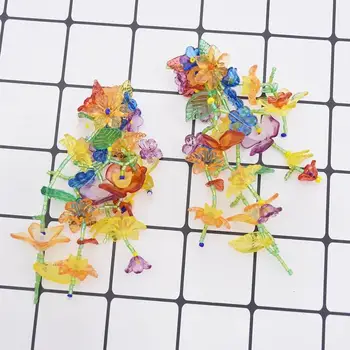 Vintage Cercei 2020 Geometrice Cercei floare Pentru Femei Fata BOHO colorate Rășină tassel Cercei Brincos Moda de vara I