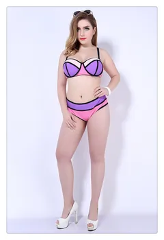 2019 Nou Push-Up Plus Dimensiune Neopren Set De Bikini Femei Sexy Costume De Baie Bikini Set Femeile Biquini Mare De Costume De Baie Pe Plajă Feminin Purta