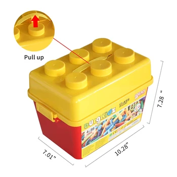 176 buc DIY Conducta de Apă Blocuri de Jucărie cu Storage placă de bază de Construcții de Conducte de Jucărie Jucării Educative Pentru Copii