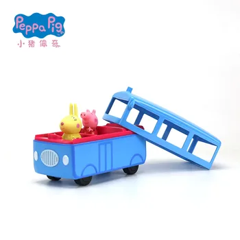 În 2020, Noi, Originale, PEPPA PIG Autobuz Școlar playset Peppa Dor de Iepure figura Păpuși pentru copii Ziua de nastere cadou de Crăciun de JUCĂRIE pentru COPII