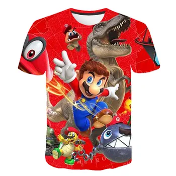 Cele mai recente Harajuku Clasic jocuri Super Mario copil Băieți și fete tricou Super Smash Bros 3D t-shirt hip hop tricou streetwear
