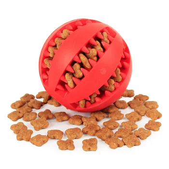 Moale animale de Companie Jucării Câine Jucărie Amuzant, Interactiv Elasticitatea Mingea Câine Mestecați Jucării De Cainele Dinte Curat Mingea de Alimentare Extra-dur Minge de Cauciuc Câine