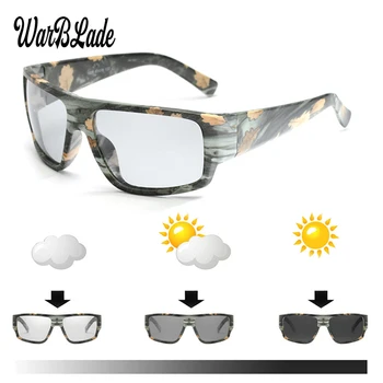 WBL Oameni Noi Fotocromatică ochelari de Soare în aer liber Conducere Pescuit HD Polarizat ochelari de Soare Cameleon Decolorarea ochelari de Soare