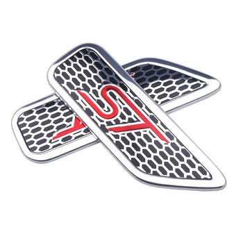 2 buc 3D aluminiu Emblema ST Sport Amortizor Partea de Autocolant Insigna Accesorii Auto pentru Ford focus 2 fiesta ranger fusion mondeo mk2 mk4