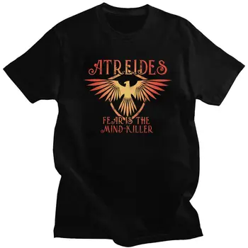 Moda Atreides Dune Vultur Tricouri pentru Bărbați cu Mânecă Scurtă Film Sci Fi Sandworm Herbert Frank sf Tee Tricou de Bumbac
