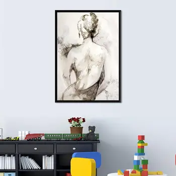 Femeie nud Pictorial Pictură în Ulei Postere si Printuri Decor de Perete pentru Camera de zi Panza Pictura Arta de Perete Imagine de Decor Acasă