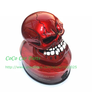 Mașină Manuală A Schimbătorului De Viteze Maneta Schimbator Stick Red Skull Cap De Curse Butonul De Viteze