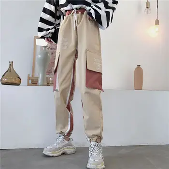 Femei Pantaloni Într-o Cușcă Slim Gotic Pantaloni Stil coreean Pantaloni Casual Stil coreean Streetwear Harajuku Femei Joggeri