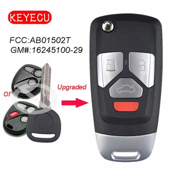 Keyecu Modernizate Flip Telecomanda Auto breloc pentru Chevrolet Buick GMC 315MHz Cip ID46 FCC ID: AB01502T / P/N: 16245100-29