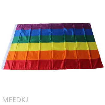 1 bucată de 90cm * 150cm culoare curcubeu steagul gay steagul steagul LGBT