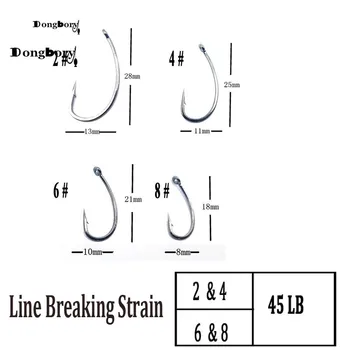 6pcs Crap Pescuit Cârlig Link-ul Gata Facut de Păr Combi Rig Oțel Carbon de Înaltă Ochi Cârlig Gata Legat Carp Rig cu Multi-Scop Clip
