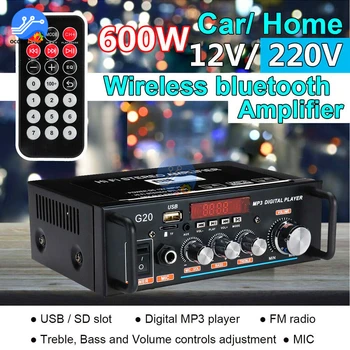 220V 600W amplificator pentru boxe Home Theater Sistem de Sunet, echipamente de sunet home muzica stereo HiFi subwoofer amplificator pentru masina