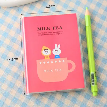 10 buc/lot caertive Drăguț Kawaii lapte ceai scris Notebook Desene animate Jurnalul Planificator Notepad pentru Copii Cadou coreean student Papetărie