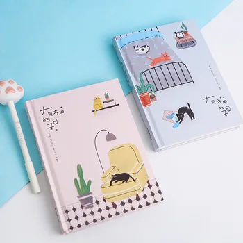 Coreea Drăguț Pisica Familiei fiselor Personale de Planificator, Organizator Mici Proaspete Notebook Agenda Plan A5 cel Mai Potrivit pentru Elevi Cadouri
