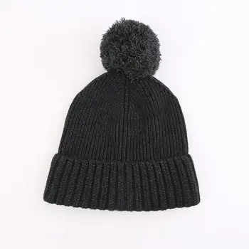 Connectyle Bărbați Femei Iarna Beanie Hat Indesata Cald Masiv Clasic Tricotate Pălării Moi Cap de Craniu în aer liber Capace cu Pom-Pom