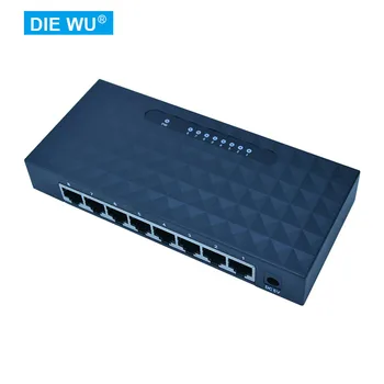 TXE010 8-Port Gigabit Ethernet 10/100/1000 Mbps/ Comutator de Rețea LAN Hub/ Full sau Half duplex Schimb