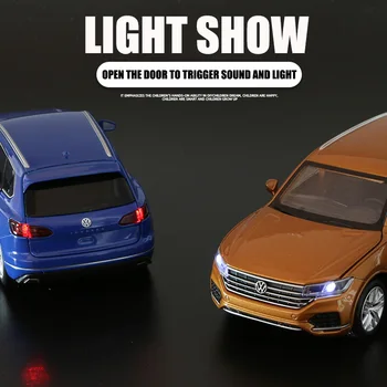 1:32 VW Touareg Aliaj Model de Masina Diecasts & Vehicule de Jucărie SUV Masini de Jucarie Transport Gratuit Copil Jucării Pentru Copii Cadouri pentru un Băiat Jucărie