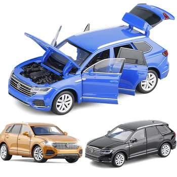 1:32 VW Touareg Aliaj Model de Masina Diecasts & Vehicule de Jucărie SUV Masini de Jucarie Transport Gratuit Copil Jucării Pentru Copii Cadouri pentru un Băiat Jucărie