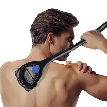Om Instrument de Ras părul de pe Corp remover cutter aparat de Ras aparat de Ras Trimmer Două-Cap-Lama Corpului-Picior Lung-Mâner Pliabil Instrumente pentru Păr