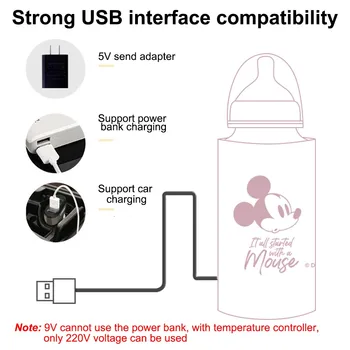 USB Lapte Apei Calde de Călătorie Cărucior Izolate Sac de asistență medicală Baby Încălzitor pentru biberoane Nou-născut Portabil Hrănire Sticla Încălzit
