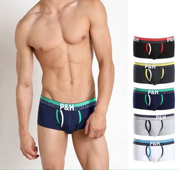 2019 brand Roz Erou lenjerie de corp din bumbac bandă în mișcare boxeri barbati de moda pentru bărbați gay en-gros lenjerie barbati sexy boxeri