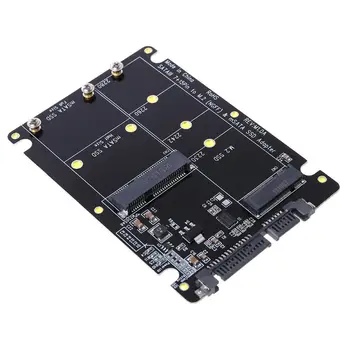 2 În 1 de unitati solid state M. 2 B+M pentru Mini PCI-E sau mSATA SSD la SATA III Card Adaptor PCB Adaptor pentru Full Msata SSD/ 2230/2242/2260/22x80 M2
