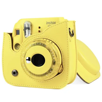 Calitate PU Piele de Caz aparatul pentru Fujifilm Instax Mini 9, Mini 8 Camera de Film Instant, 5 Culori Protector Geanta cu Curea de Umăr