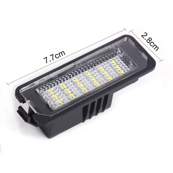 WHDZ 2x18SMD Erori LED Numărul de Înmatriculare lămpi de Lumină forGolf MK4 MK5 MK6 Passat Polo CC Eos SciroccoLicense Numărul de Înmatriculare