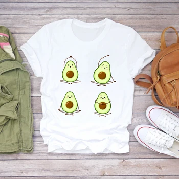 Femei T-shirt-uri de Desene animate de Fructe de Avocado de Dragoste Haioase Vara Toamna Femei Graphic T de Sus Doamnelor Imprimare Doamna Tricou Femei Tee T-Shirt