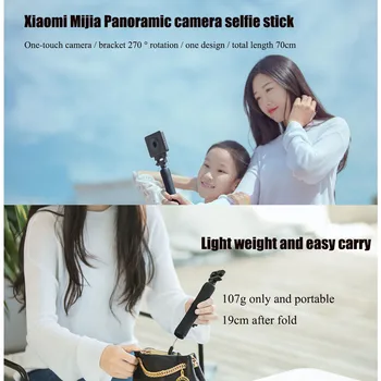 Original Xiaomi Mijia Panoramic Camera Selfie Stick Monopod Declanșator Suport Selfie Autocolant Pentru Mijia Camera Panoramică