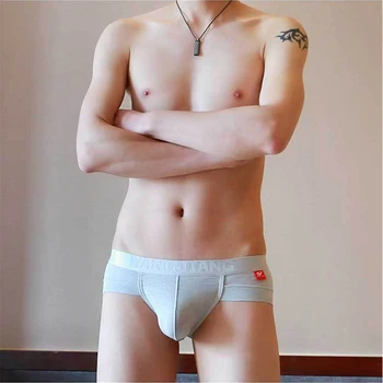 Wangjiang Umflatura Mens Lenjerie Intima Boxeri Bărbați Mari De Gheață Din Mătase Talie Joasa Respirabil Chiloți Sexy Sex Masculin